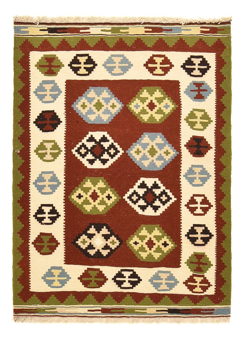 Kelim-tæppe - orientalsk - 146 x 103 cm - flerfarvet