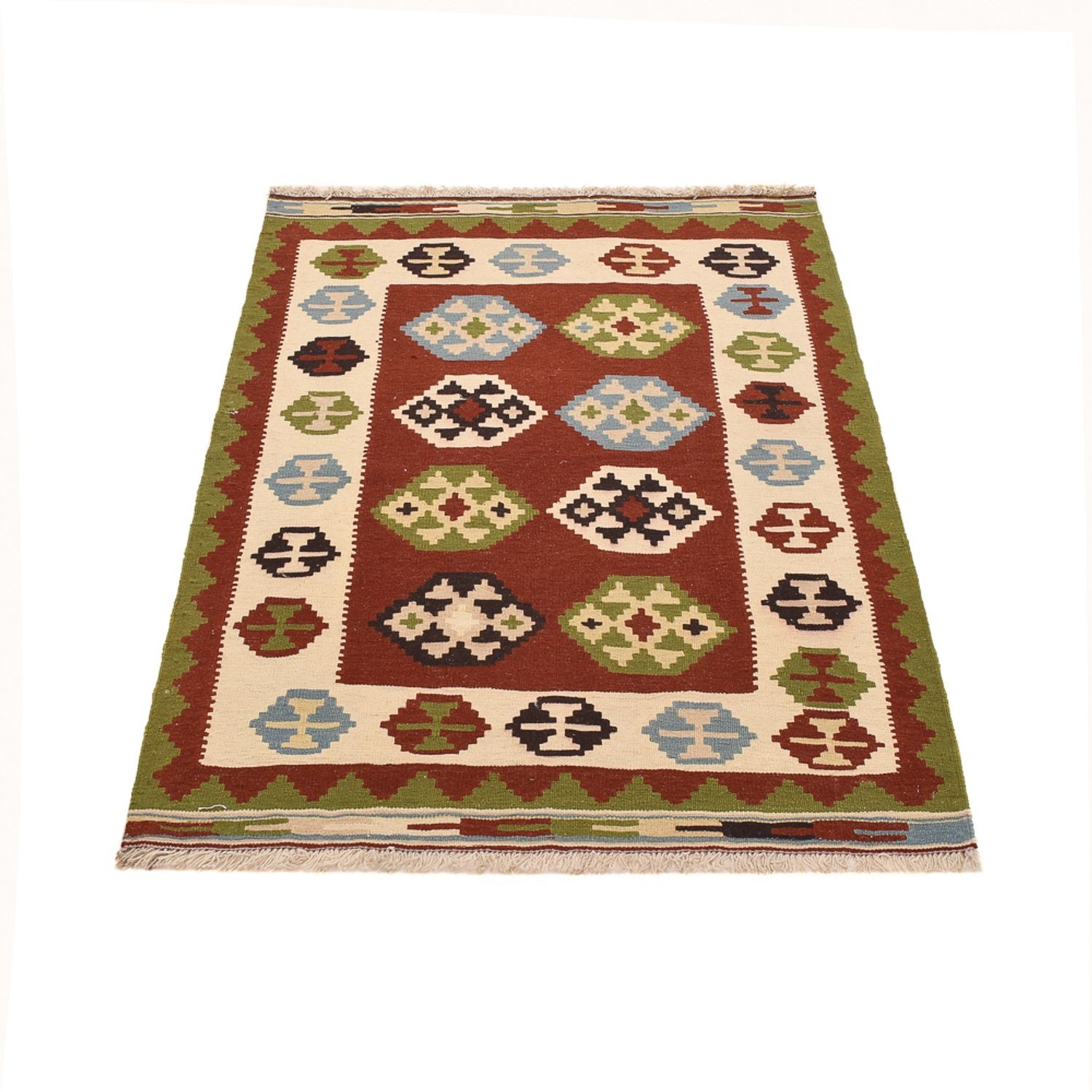 Kelim-tæppe - orientalsk - 146 x 103 cm - flerfarvet