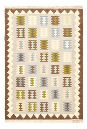 Kelim-tæppe - orientalsk - 147 x 100 cm - flerfarvet