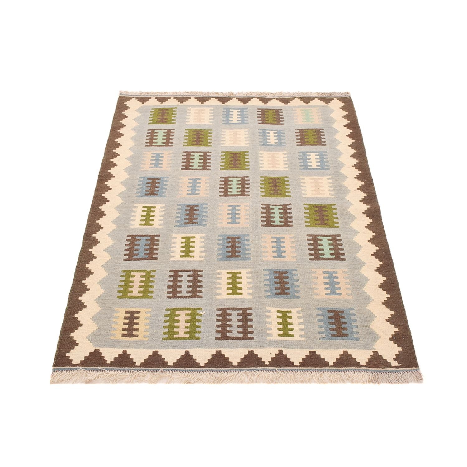 Kelim-tæppe - orientalsk - 147 x 100 cm - flerfarvet