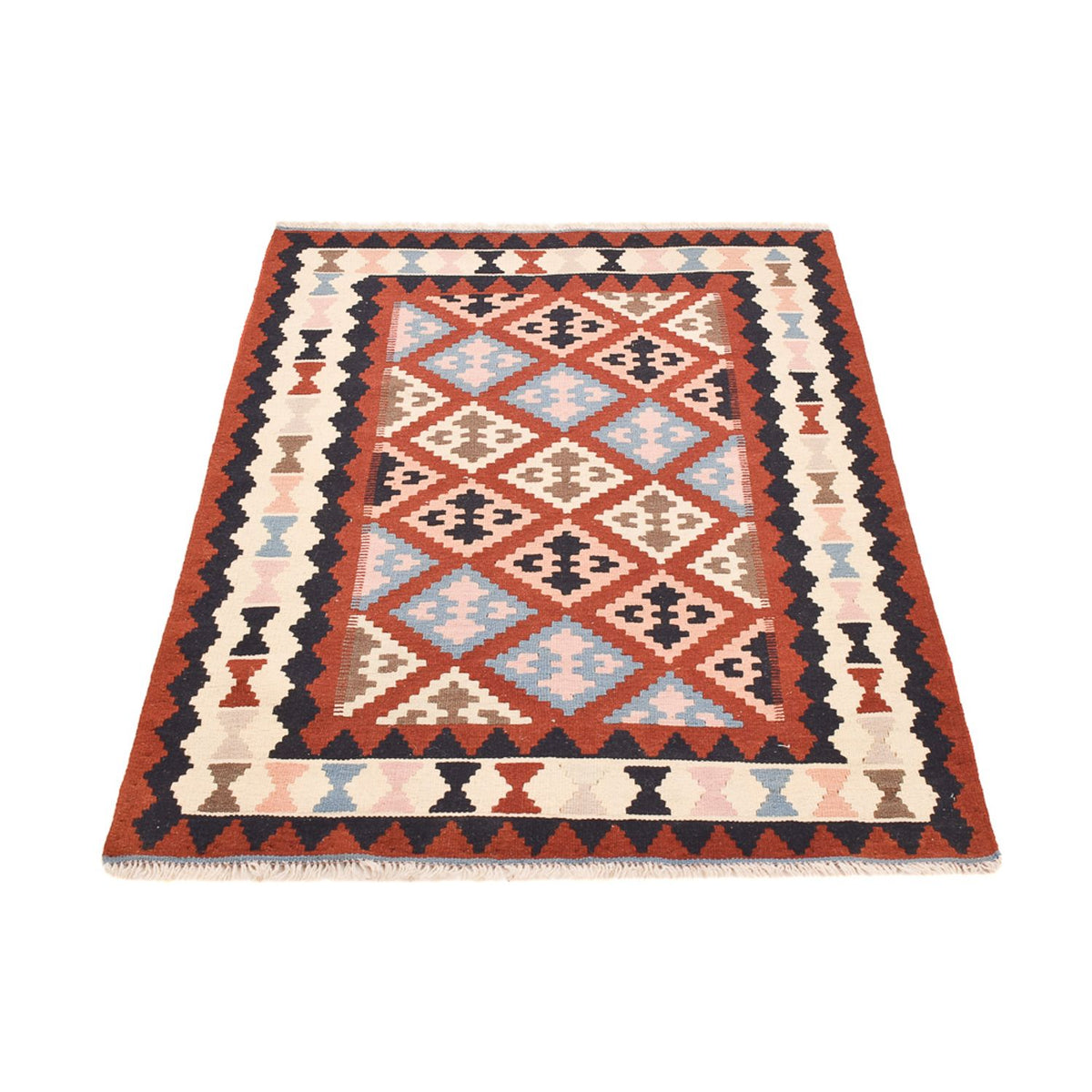 Kelim-tæppe - orientalsk - 146 x 102 cm - flerfarvet