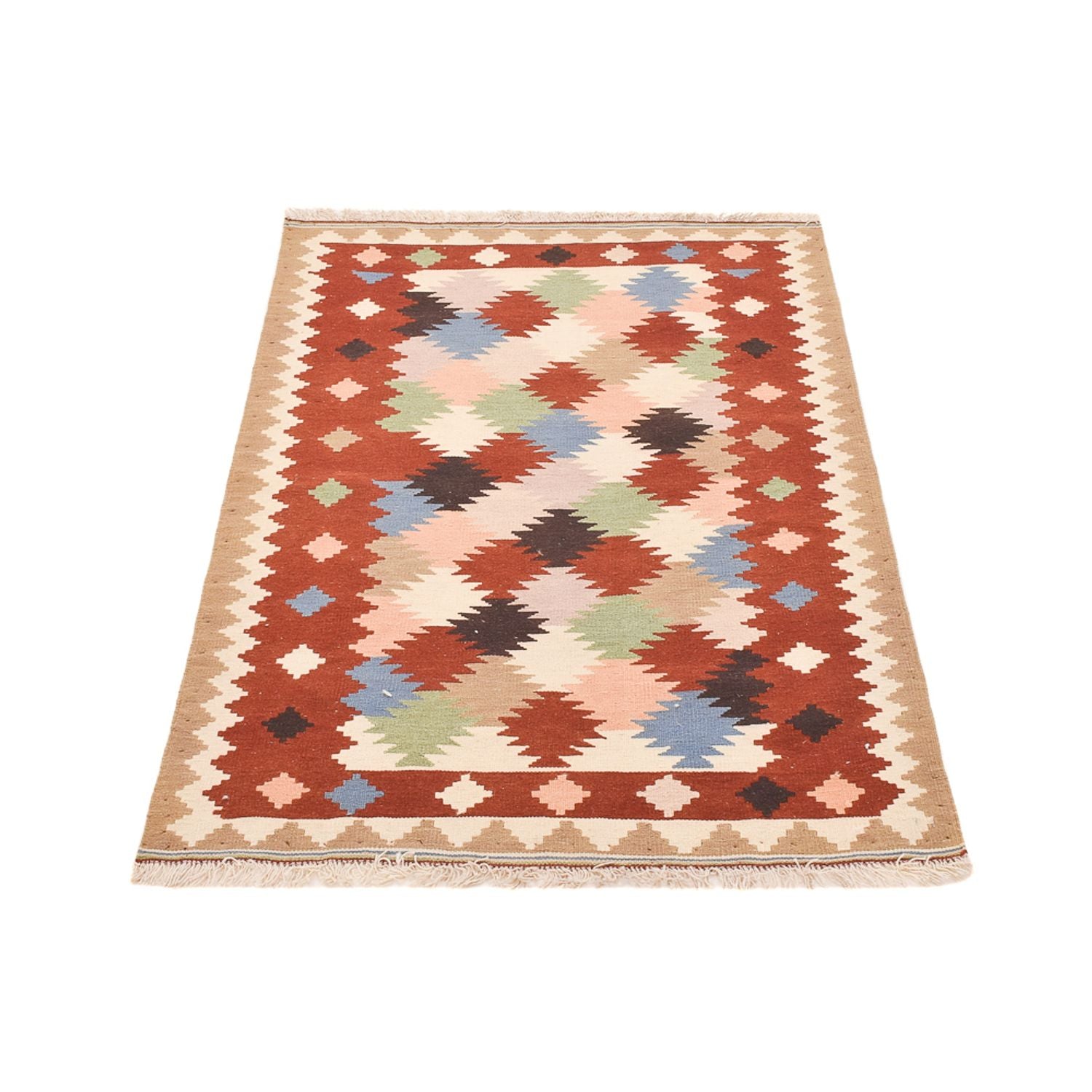 Kelim-tæppe - orientalsk - 150 x 102 cm - flerfarvet