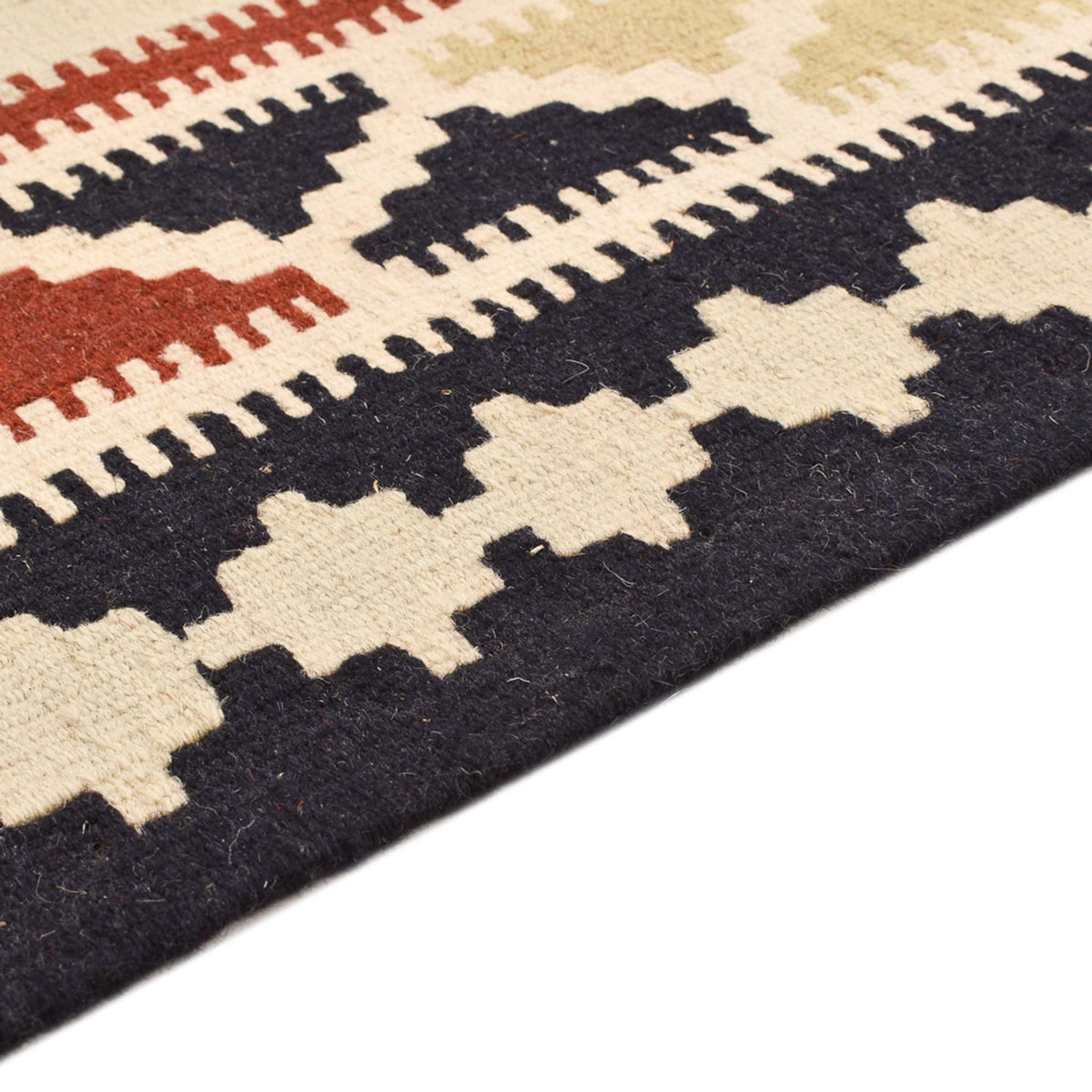 Kelim-tæppe - orientalsk - 145 x 104 cm - flerfarvet