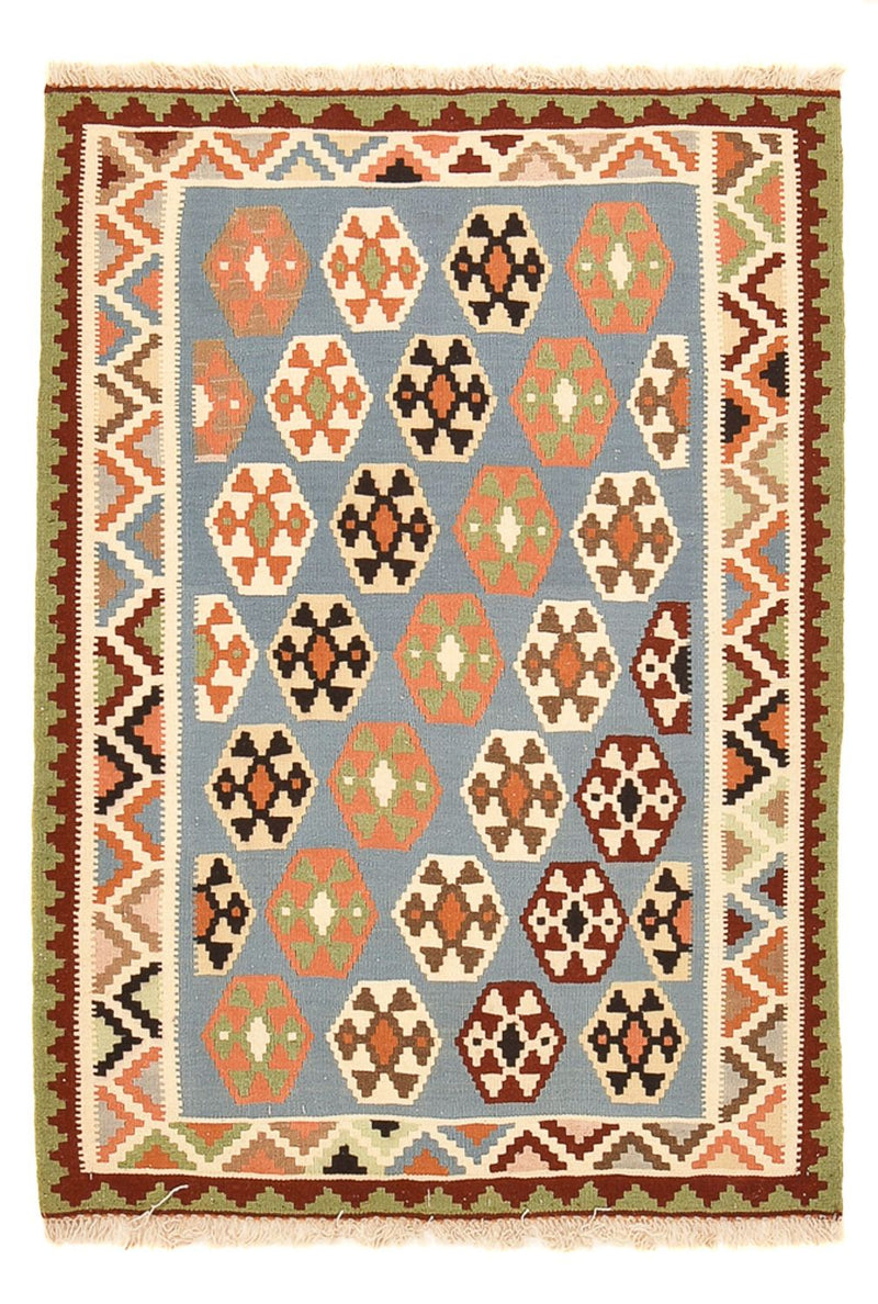 Kelim-tæppe - orientalsk - 142 x 100 cm - flerfarvet