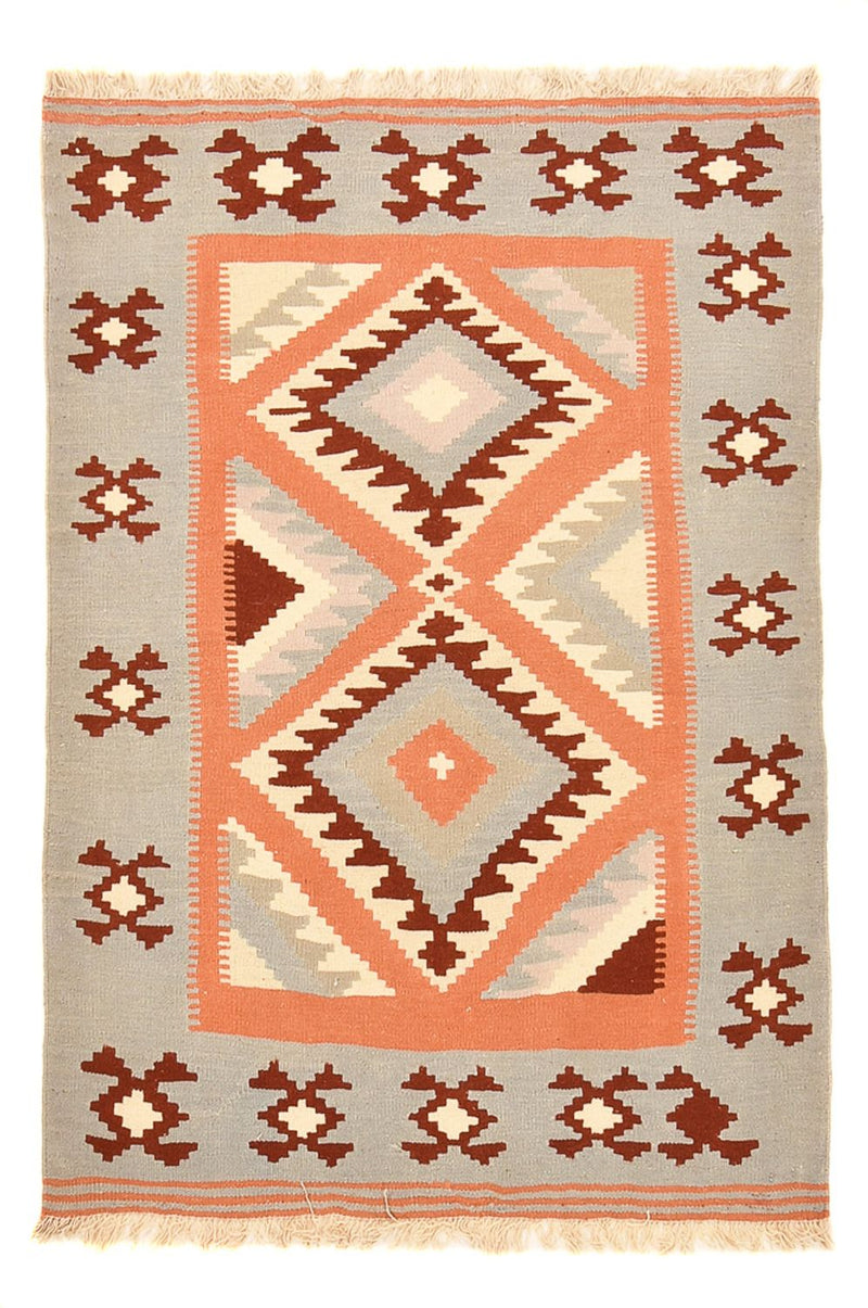 Kelim-tæppe - orientalsk - 150 x 105 cm - flerfarvet