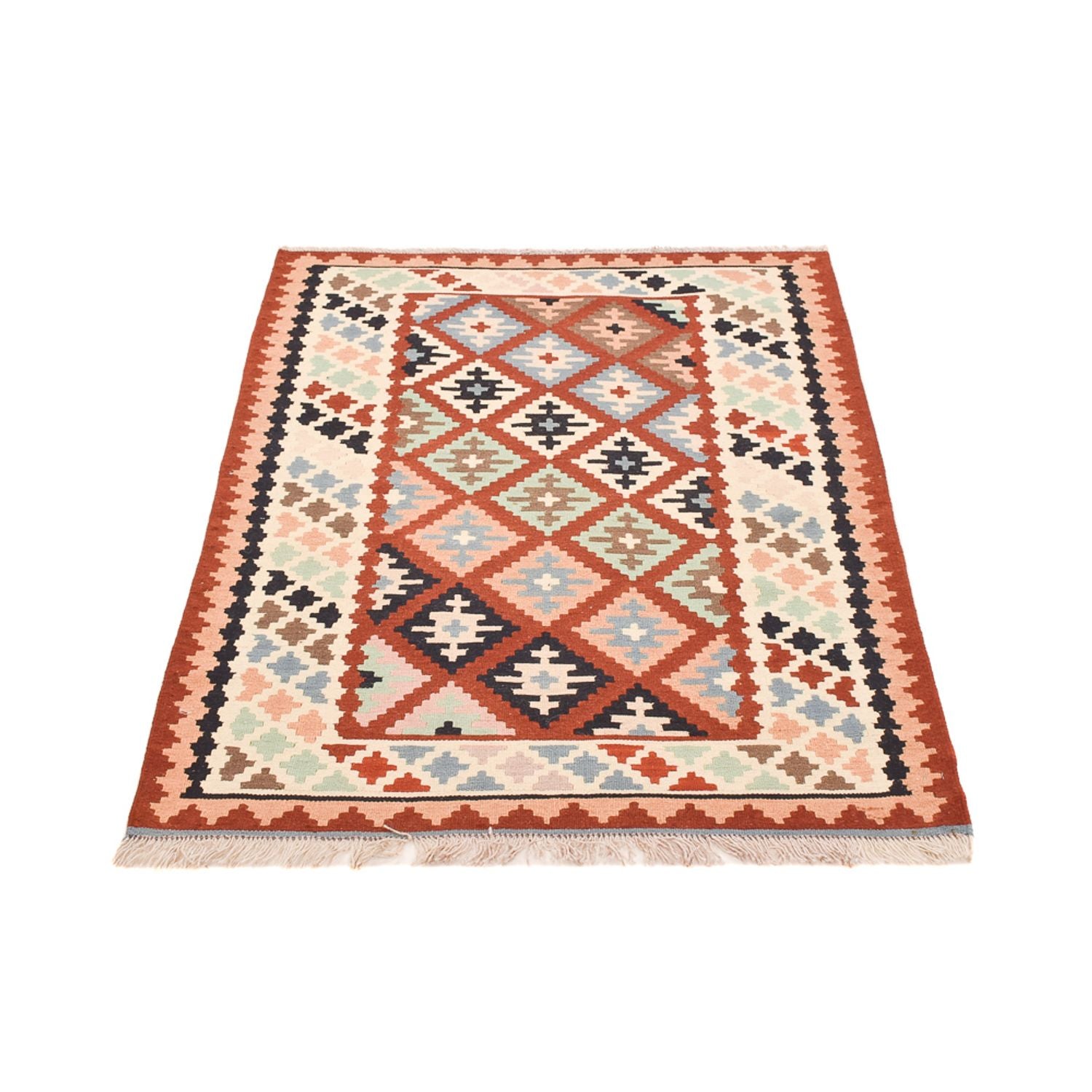 Kelim-tæppe - orientalsk - 145 x 102 cm - flerfarvet