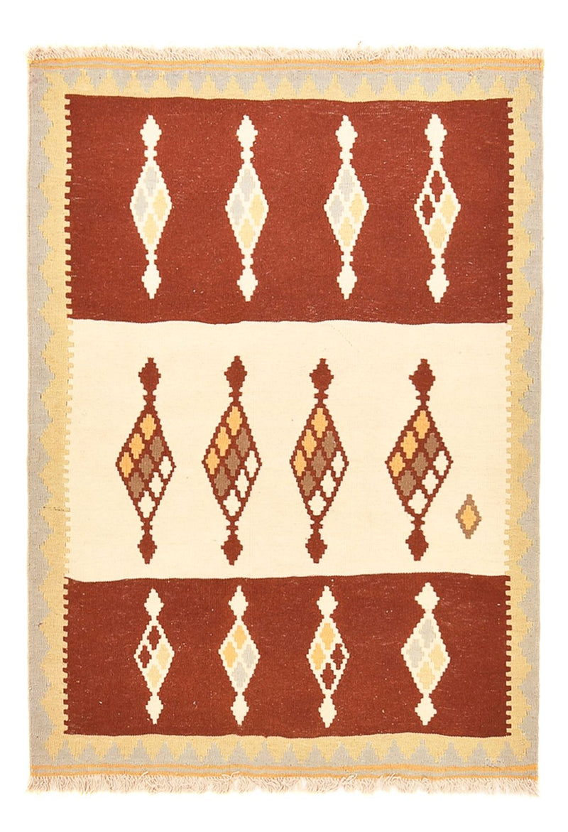 Kelim-tæppe - orientalsk - 150 x 106 cm - flerfarvet