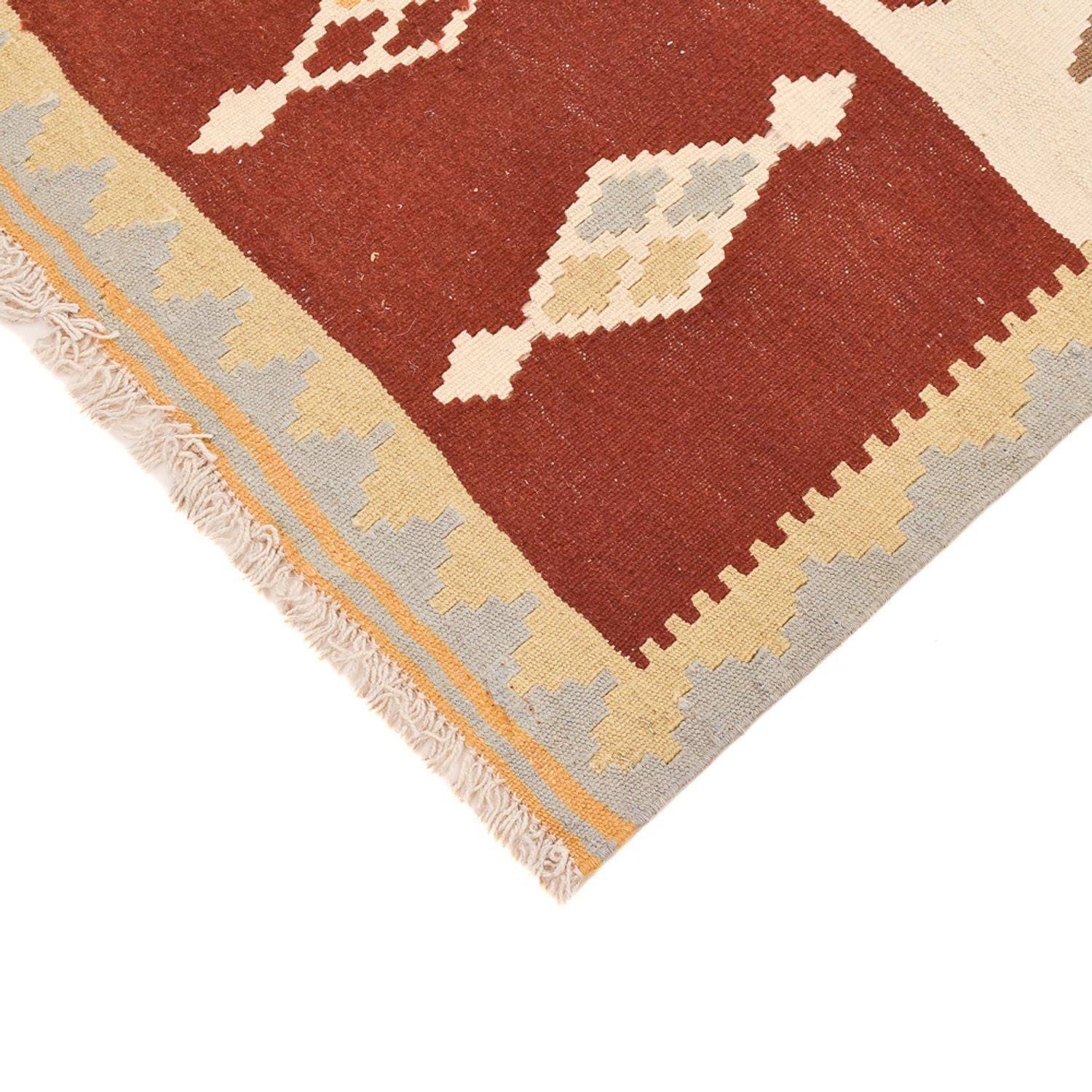 Kelim-tæppe - orientalsk - 150 x 106 cm - flerfarvet
