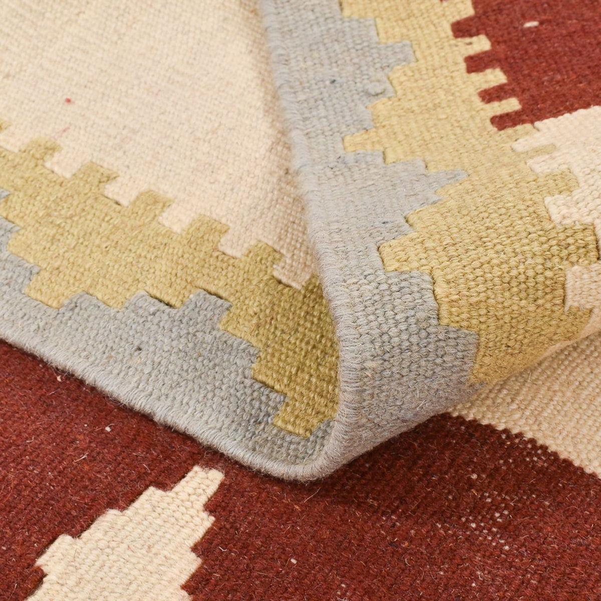 Kelim-tæppe - orientalsk - 150 x 106 cm - flerfarvet