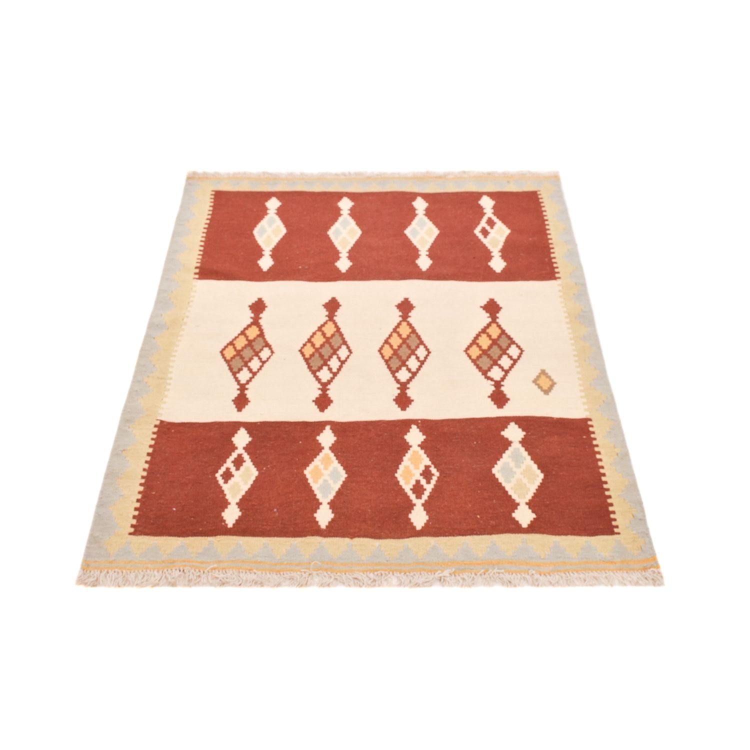 Kelim-tæppe - orientalsk - 150 x 106 cm - flerfarvet
