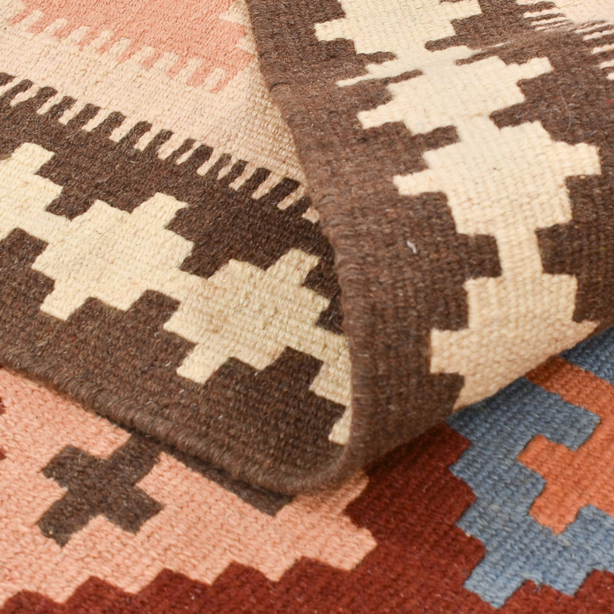 Kelim-tæppe - orientalsk - 150 x 105 cm - flerfarvet