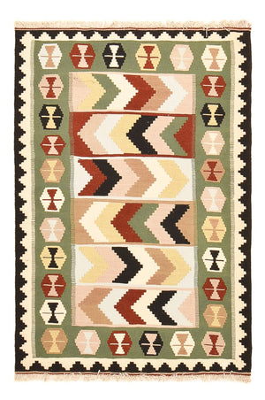 Kelim-tæppe - orientalsk - 147 x 108 cm - flerfarvet