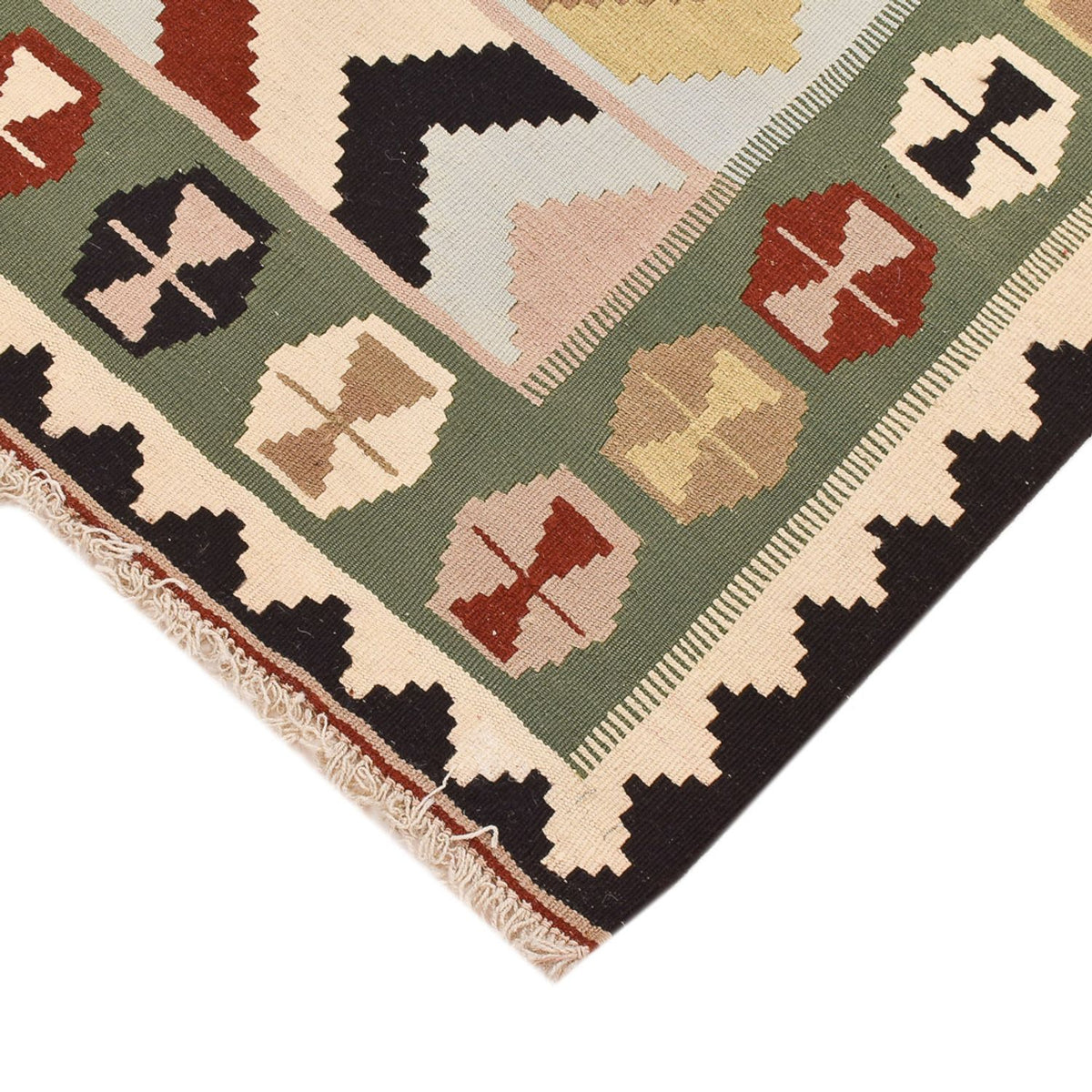 Kelim-tæppe - orientalsk - 147 x 108 cm - flerfarvet