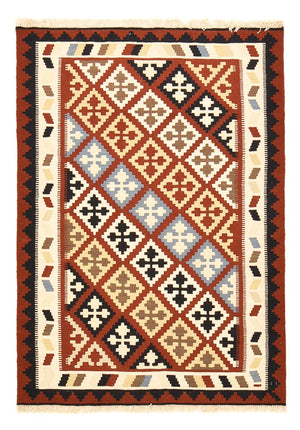 Kelim-tæppe - orientalsk - 145 x 102 cm - flerfarvet