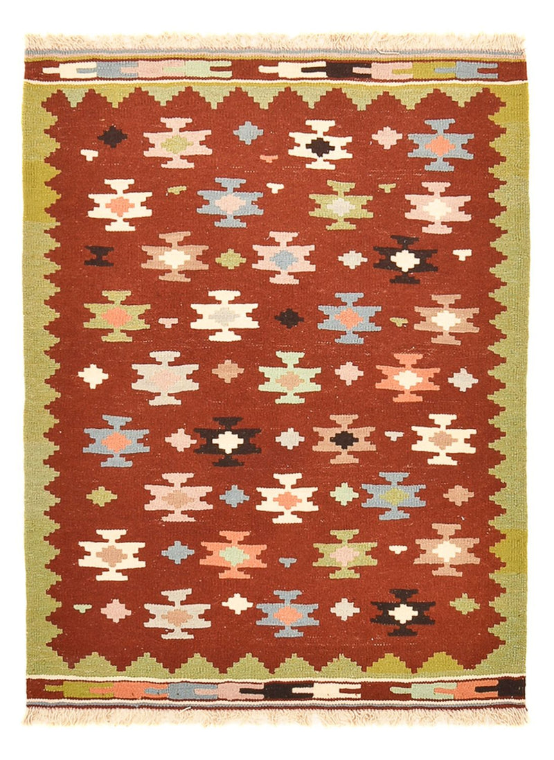 Kelim-tæppe - orientalsk - 132 x 97 cm - flerfarvet