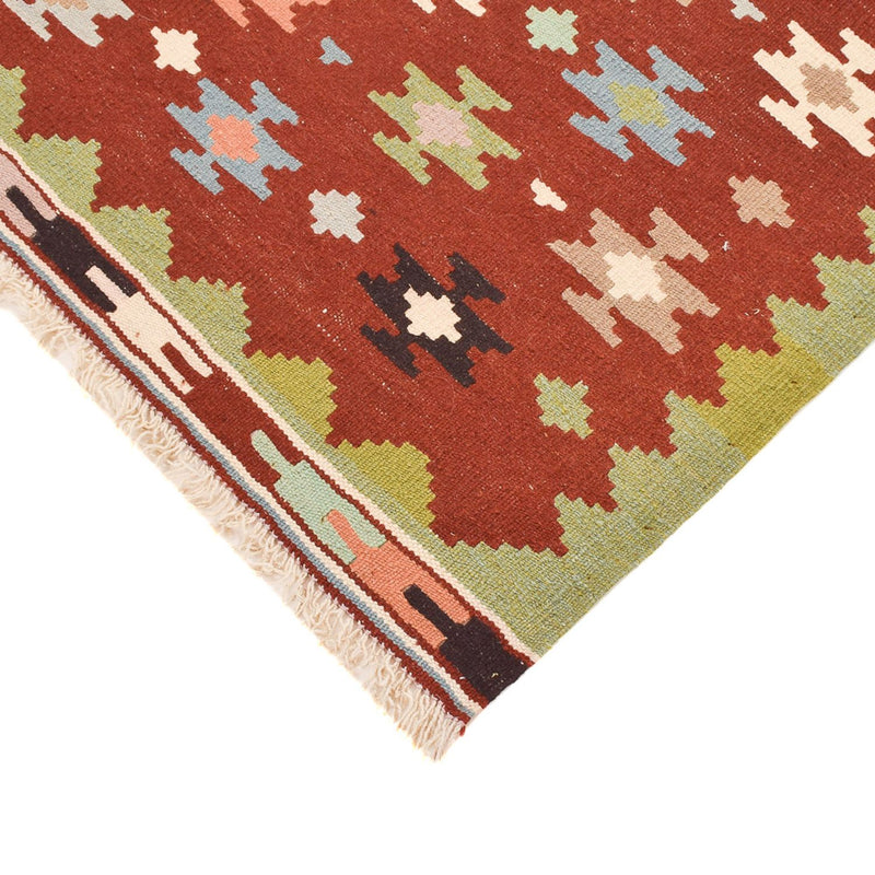 Kelim-tæppe - orientalsk - 132 x 97 cm - flerfarvet