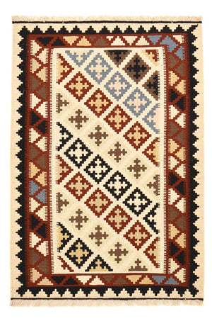 Kelim-tæppe - orientalsk - 146 x 100 cm - flerfarvet