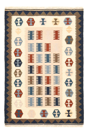 Kelim-tæppe - orientalsk - 150 x 98 cm - flerfarvet