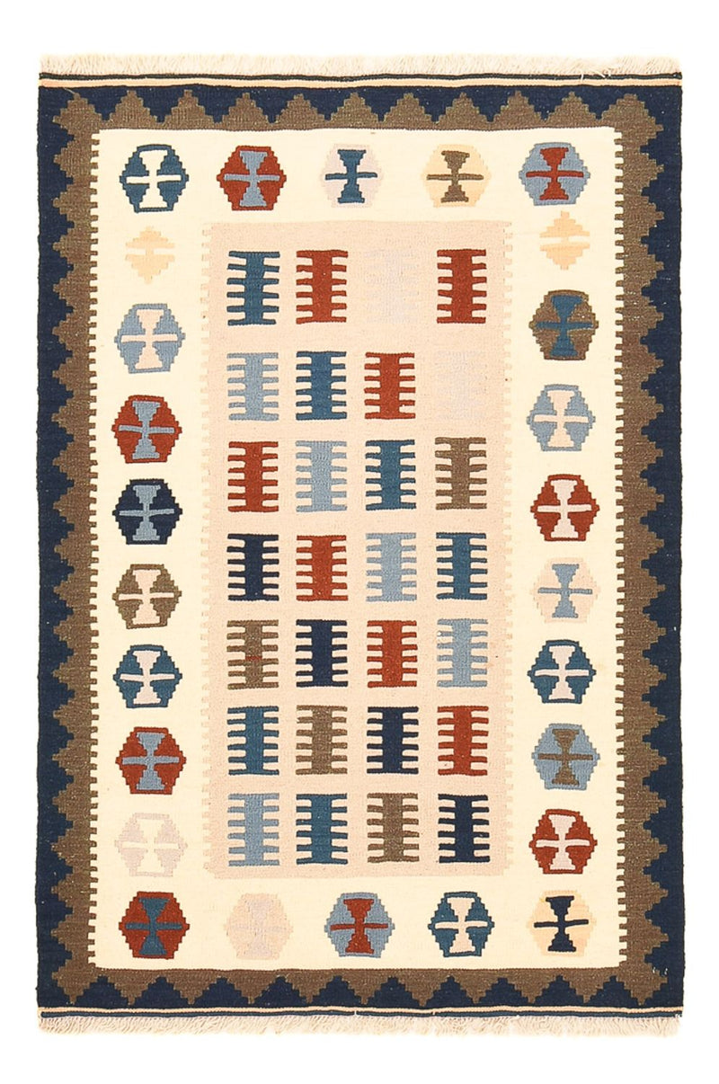 Kelim-tæppe - orientalsk - 150 x 98 cm - flerfarvet