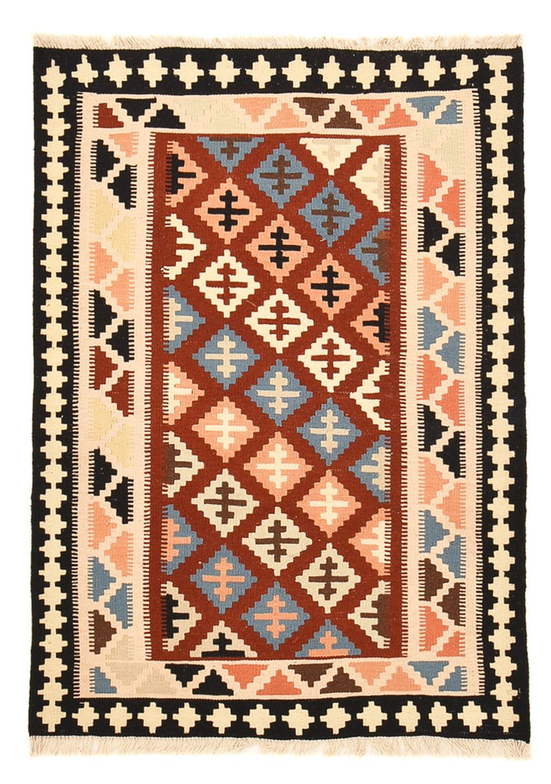 Kelim-tæppe - orientalsk - 148 x 106 cm - flerfarvet