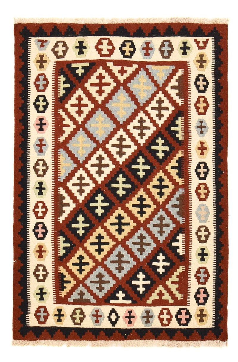 Kelim-tæppe - orientalsk - 150 x 104 cm - flerfarvet