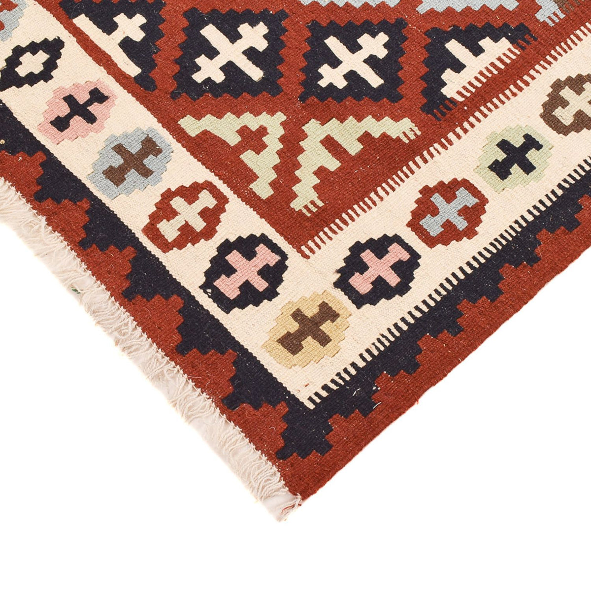 Kelim-tæppe - orientalsk - 150 x 104 cm - flerfarvet