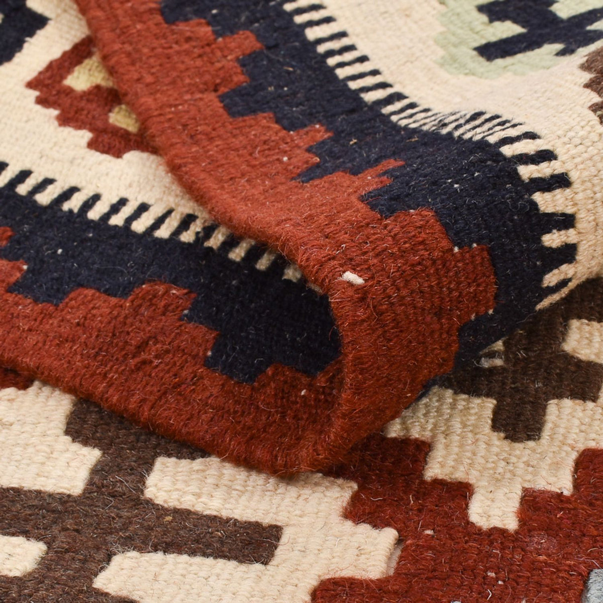 Kelim-tæppe - orientalsk - 150 x 104 cm - flerfarvet