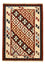 Kelim-tæppe - orientalsk - 143 x 102 cm - flerfarvet