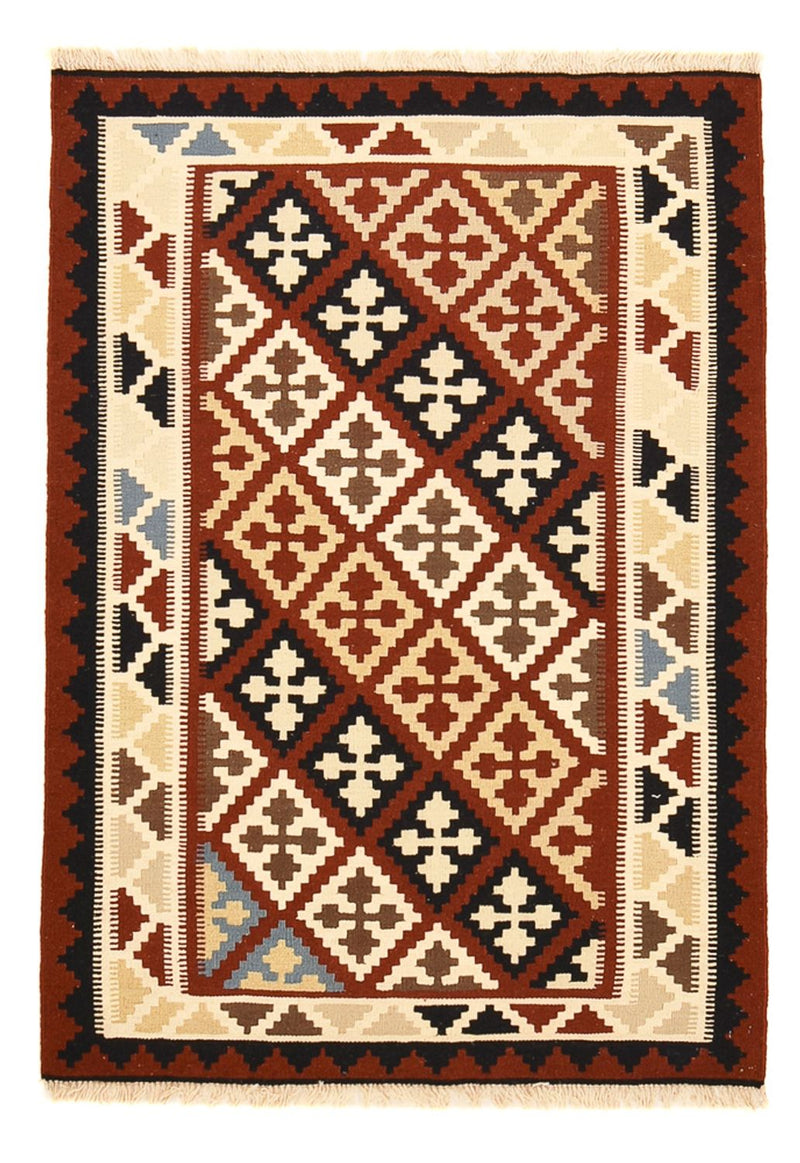 Kelim-tæppe - orientalsk - 143 x 102 cm - flerfarvet