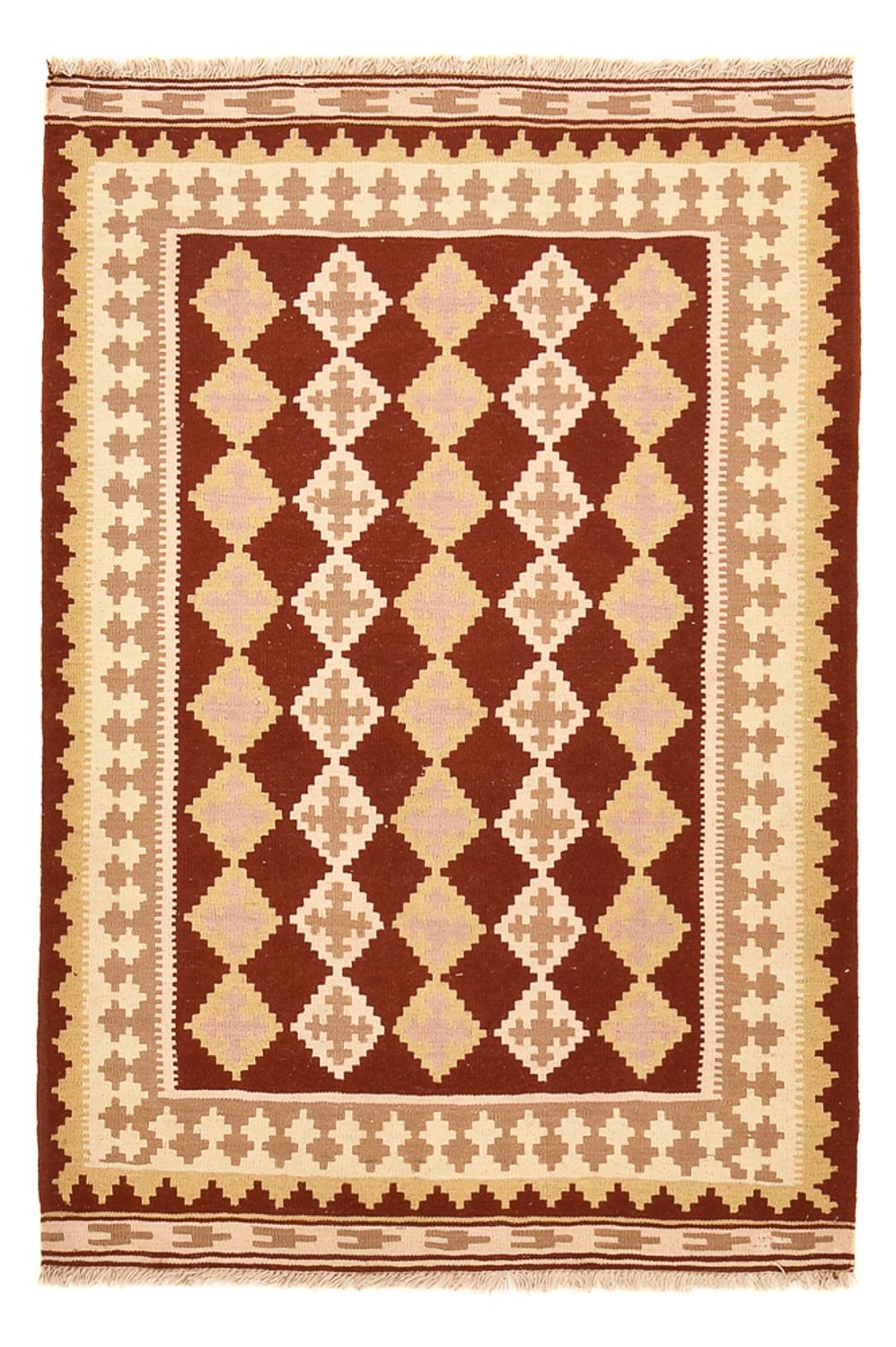 Kelim-tæppe - orientalsk - 153 x 108 cm - flerfarvet