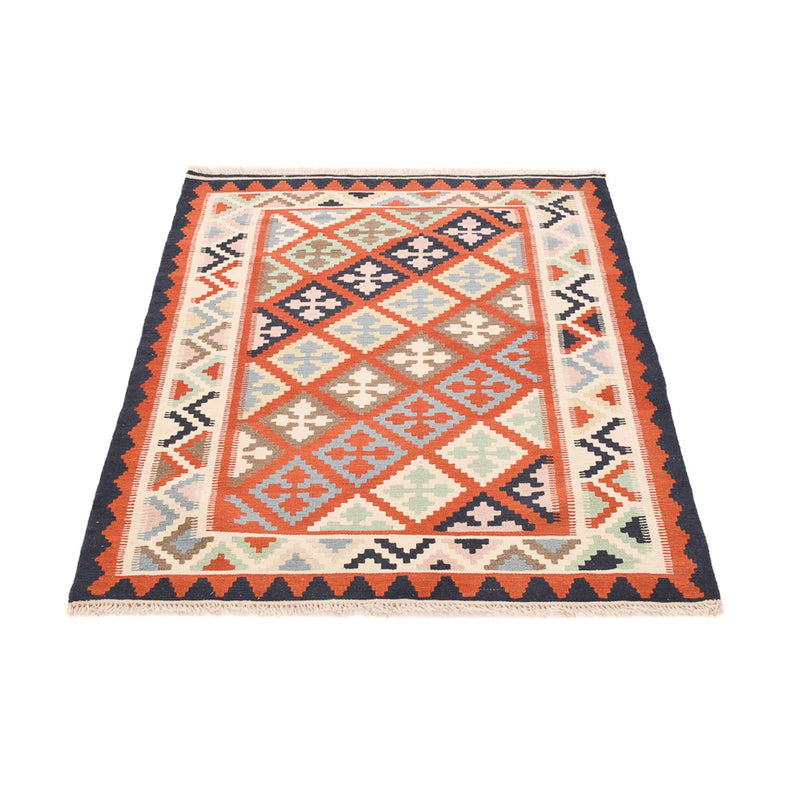 Kelim-tæppe - orientalsk - 142 x 107 cm - flerfarvet