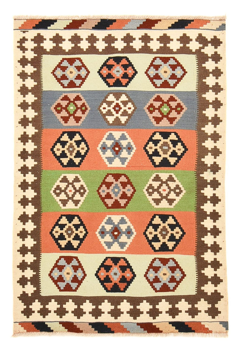 Kelim-tæppe - orientalsk - 146 x 98 cm - flerfarvet