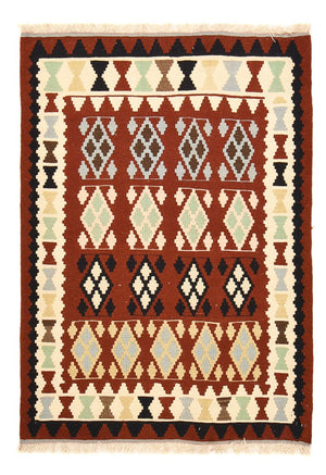 Kelim-tæppe - orientalsk - 144 x 103 cm - flerfarvet