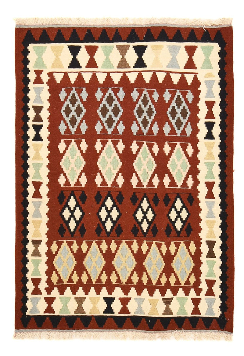 Kelim-tæppe - orientalsk - 144 x 103 cm - flerfarvet