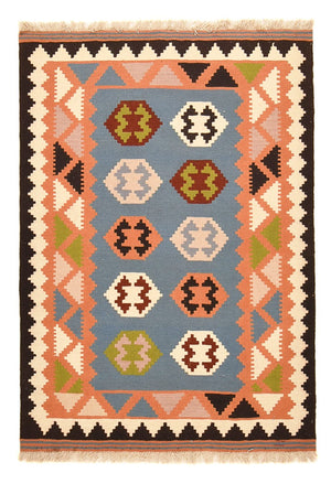 Kelim-tæppe - orientalsk - 152 x 104 cm - flerfarvet