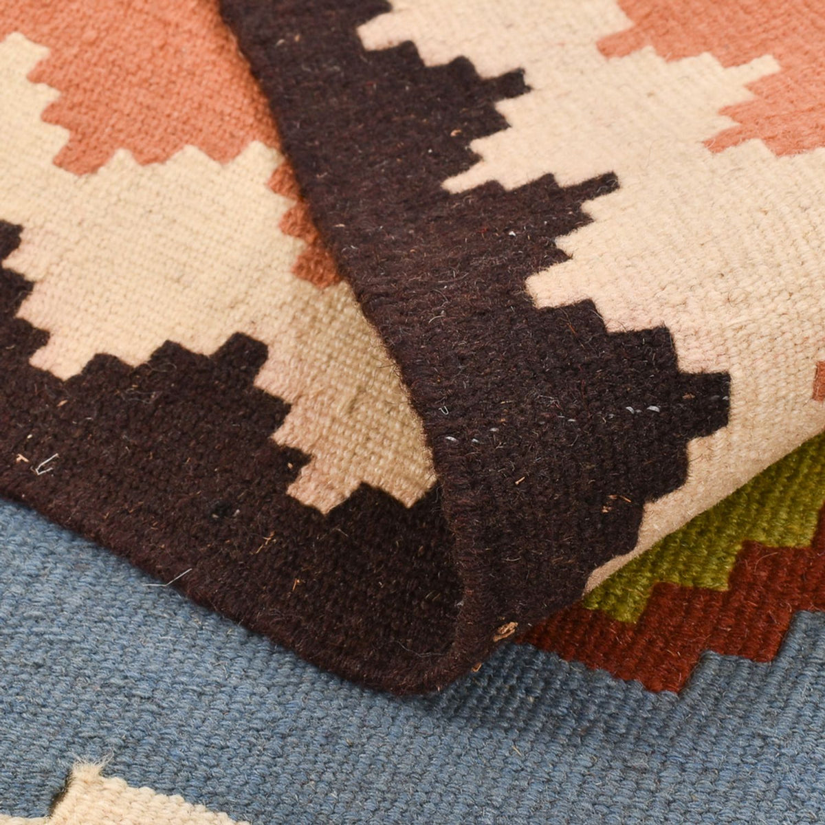 Kelim-tæppe - orientalsk - 152 x 104 cm - flerfarvet