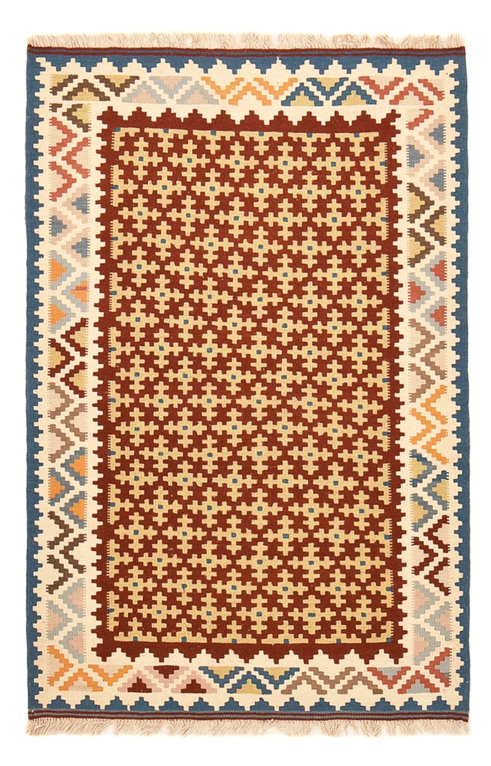 Kelim-tæppe - orientalsk - 147 x 98 cm - flerfarvet