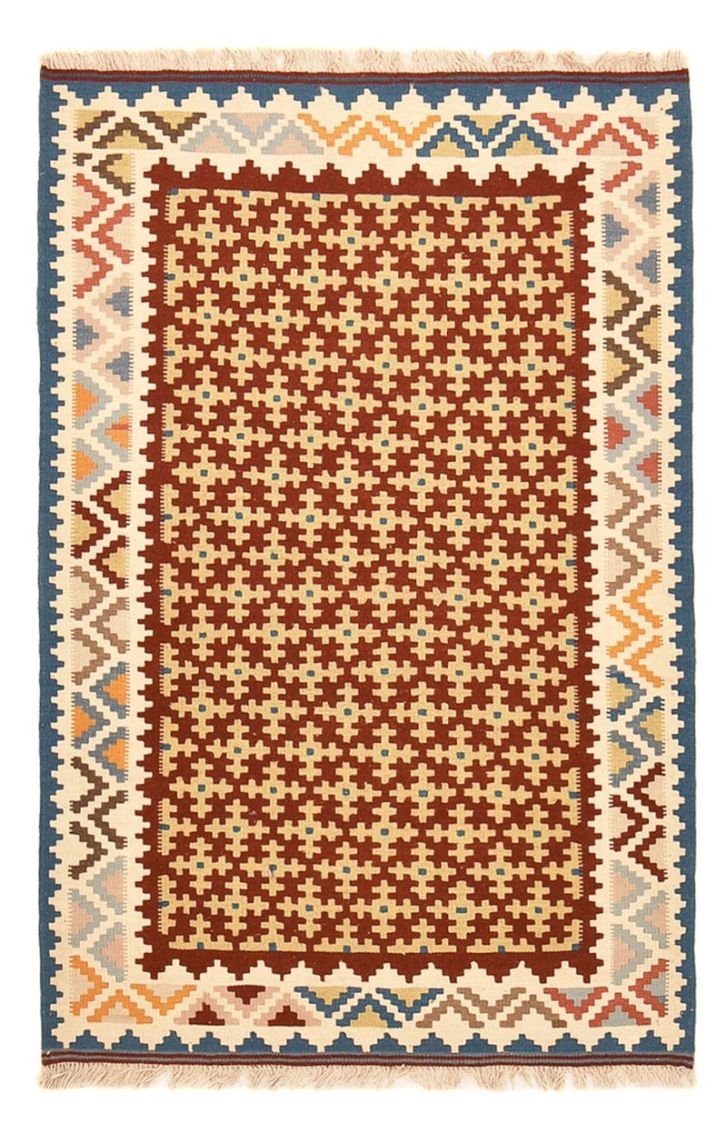 Kelim-tæppe - orientalsk - 147 x 98 cm - flerfarvet