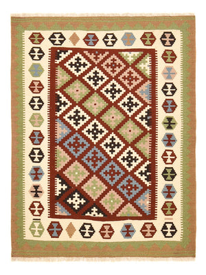 Kelim-tæppe - orientalsk - 144 x 108 cm - flerfarvet