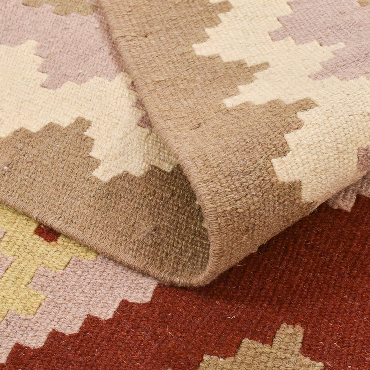 Kelim-tæppe - orientalsk - 150 x 104 cm - flerfarvet