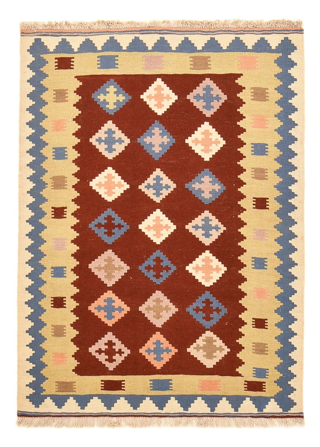 Kelim-tæppe - orientalsk - 150 x 105 cm - flerfarvet