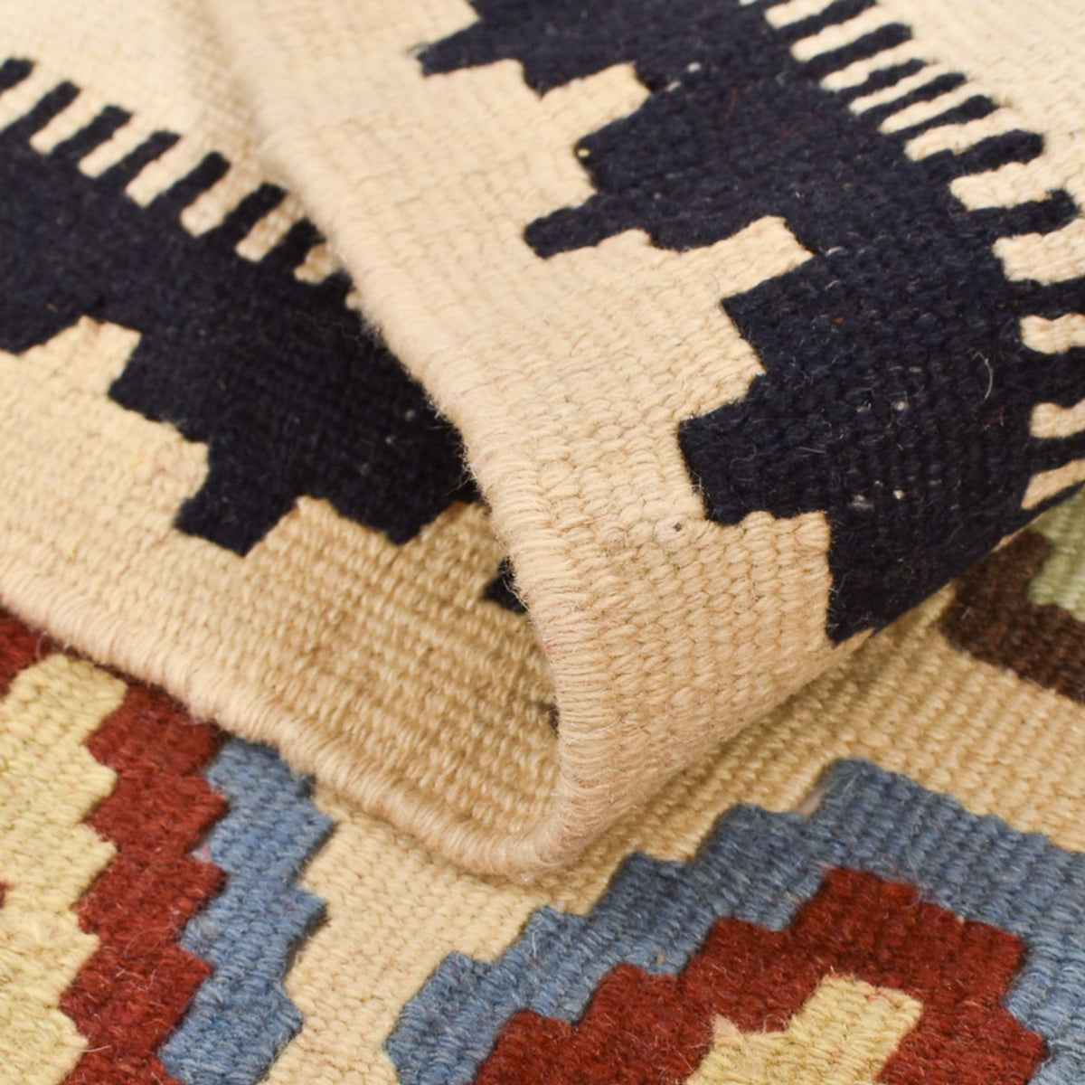 Kelim-tæppe - orientalsk - 150 x 103 cm - flerfarvet