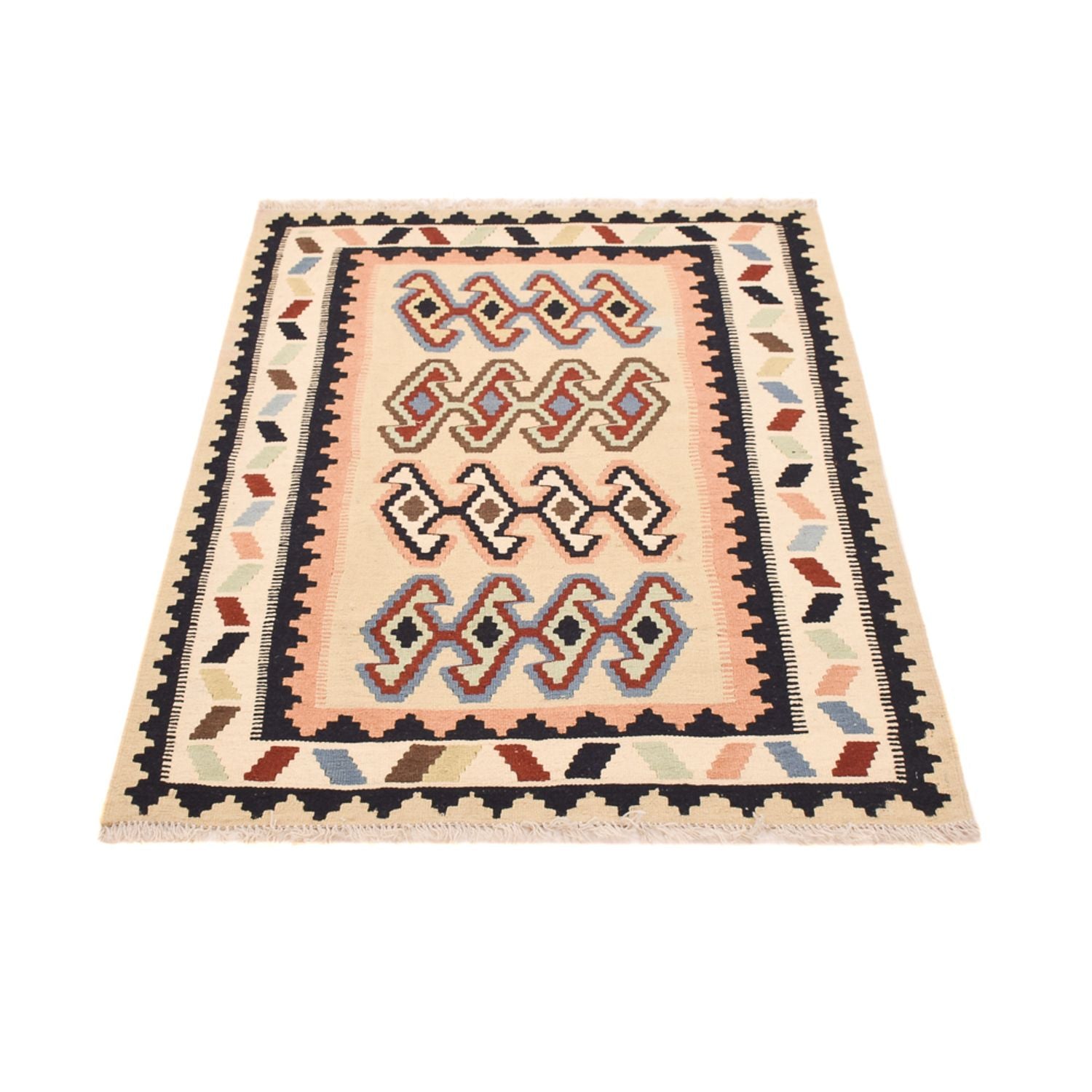 Kelim-tæppe - orientalsk - 150 x 103 cm - flerfarvet