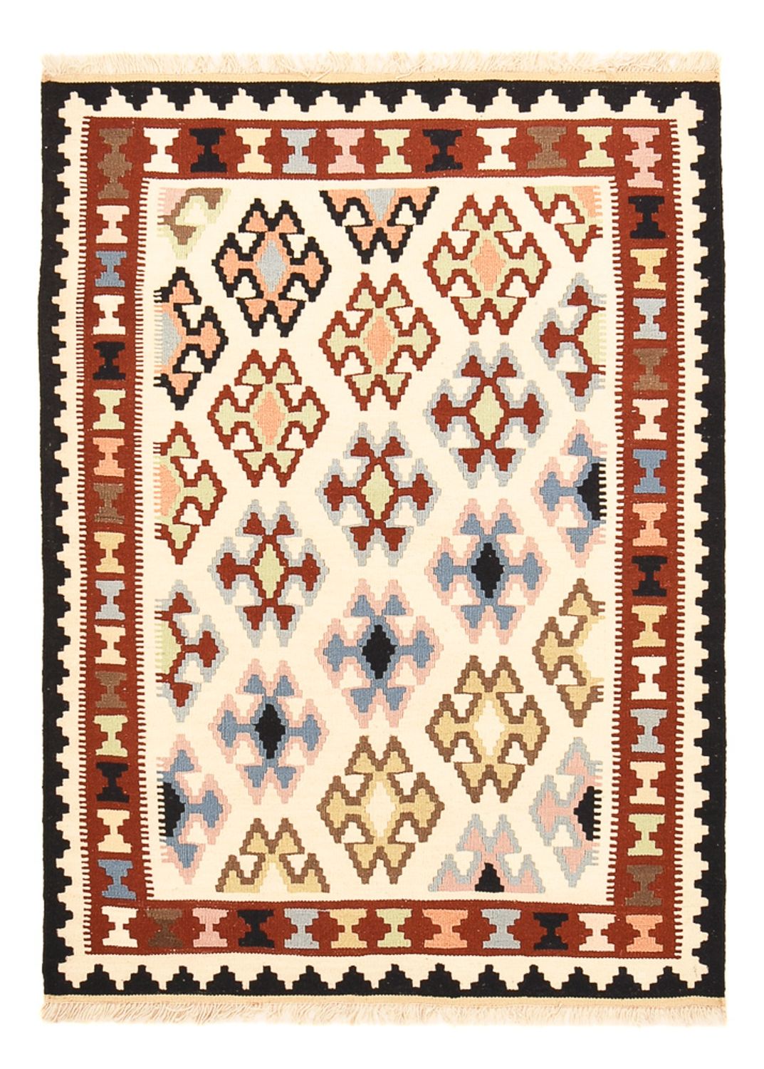 Kelim-tæppe - orientalsk - 150 x 105 cm - flerfarvet