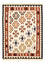 Kelim-tæppe - orientalsk - 150 x 105 cm - flerfarvet