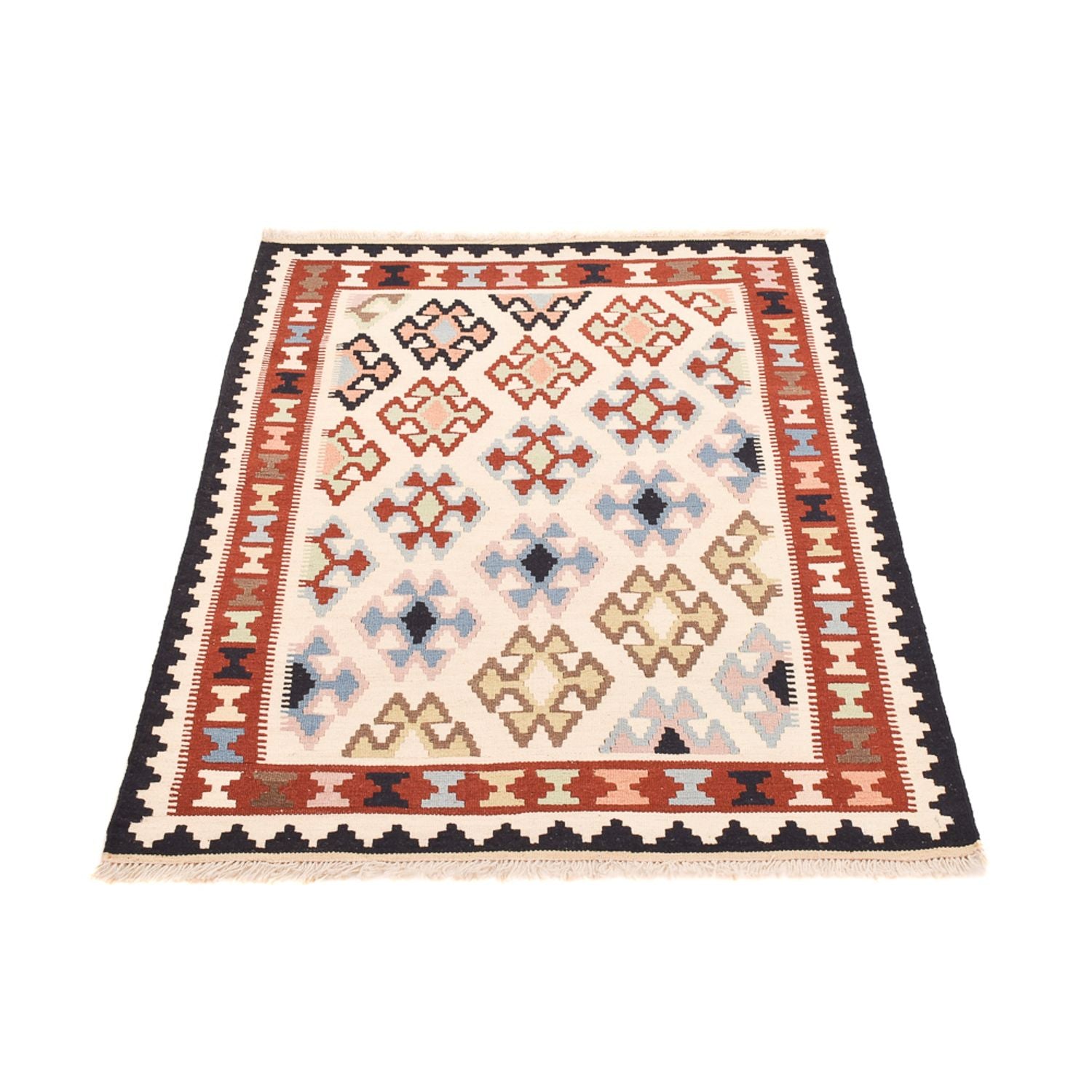 Kelim-tæppe - orientalsk - 150 x 105 cm - flerfarvet