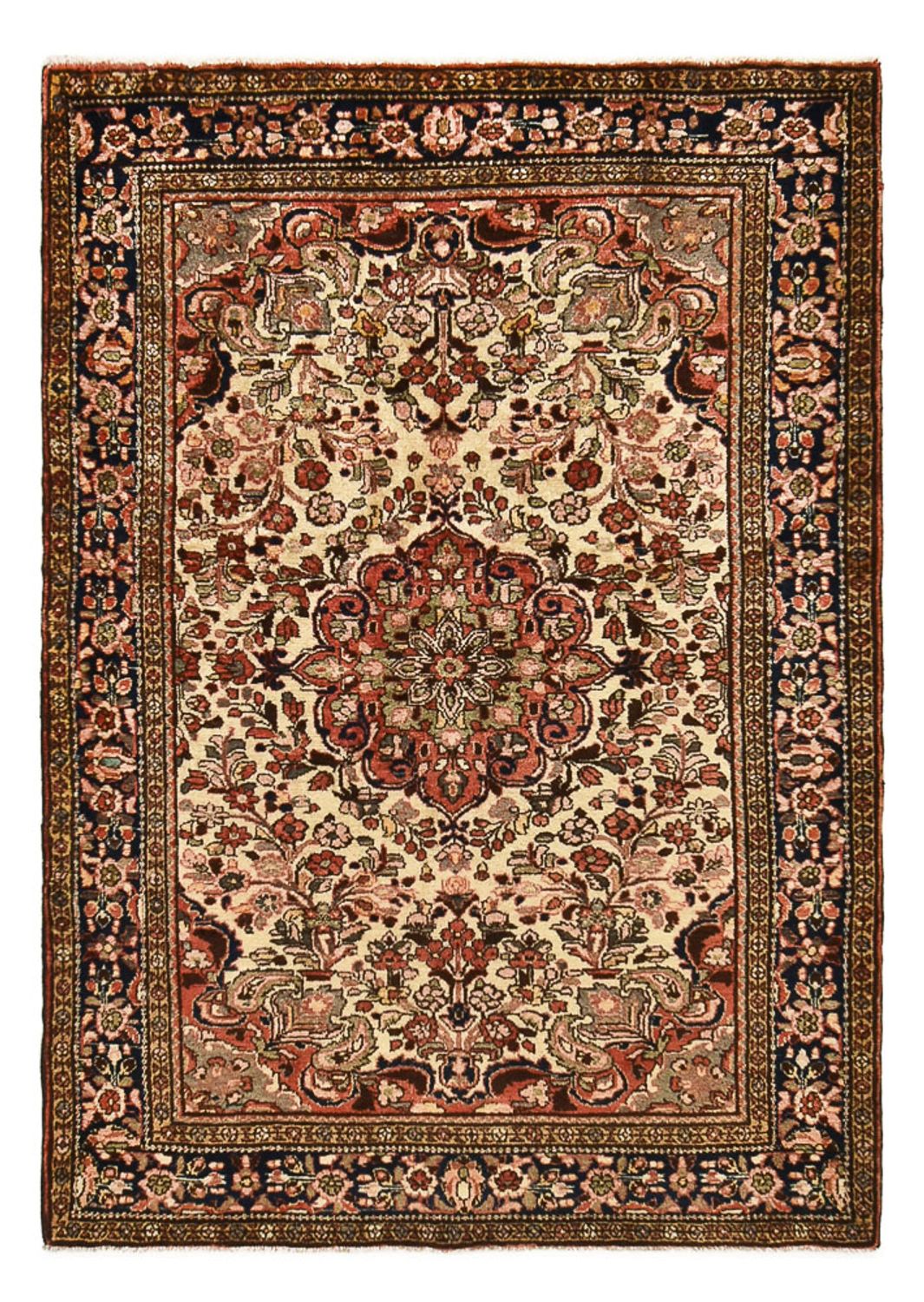 Persisk tæppe - Nomadisk - 209 x 153 cm - mørk beige