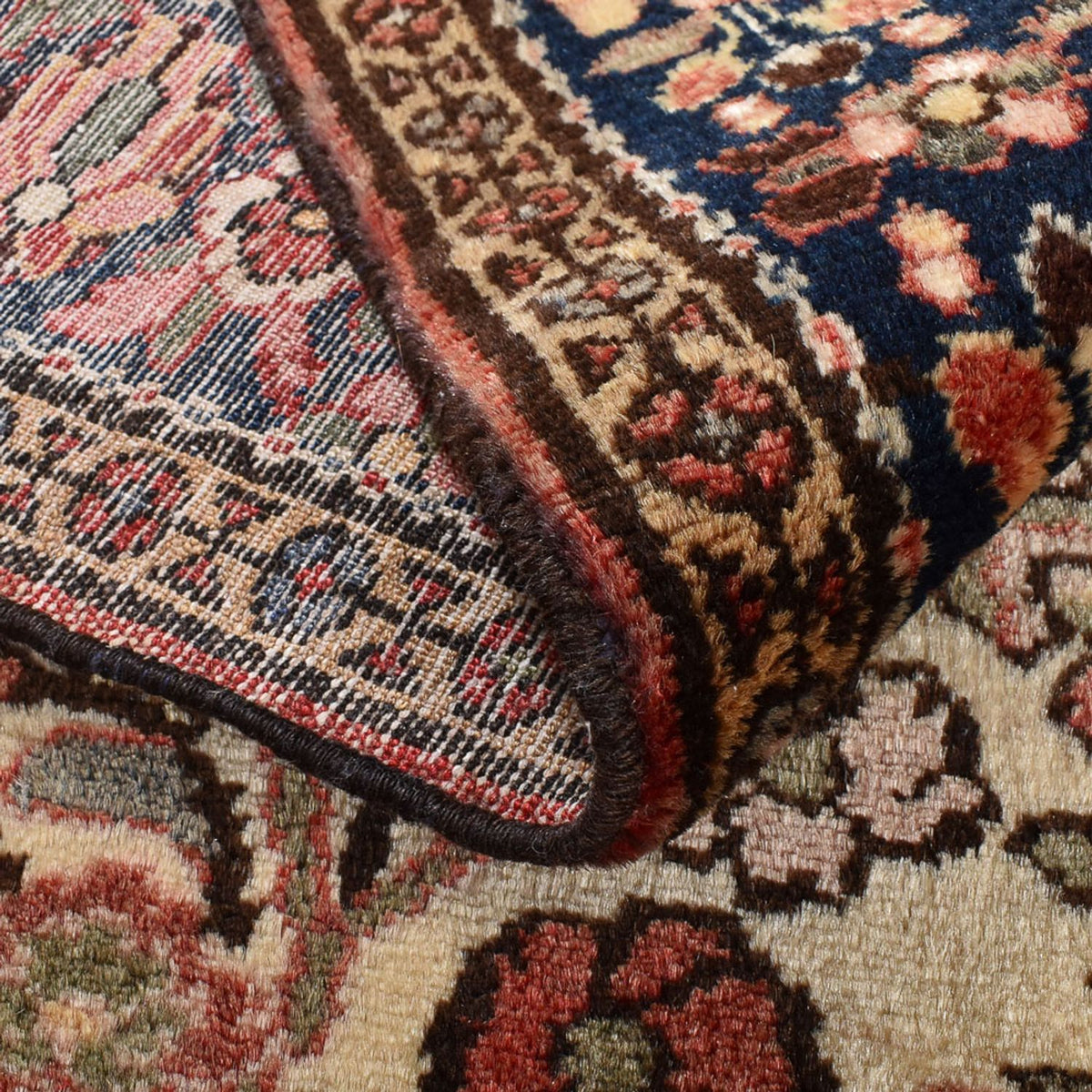 Persisk tæppe - Nomadisk - 209 x 153 cm - mørk beige