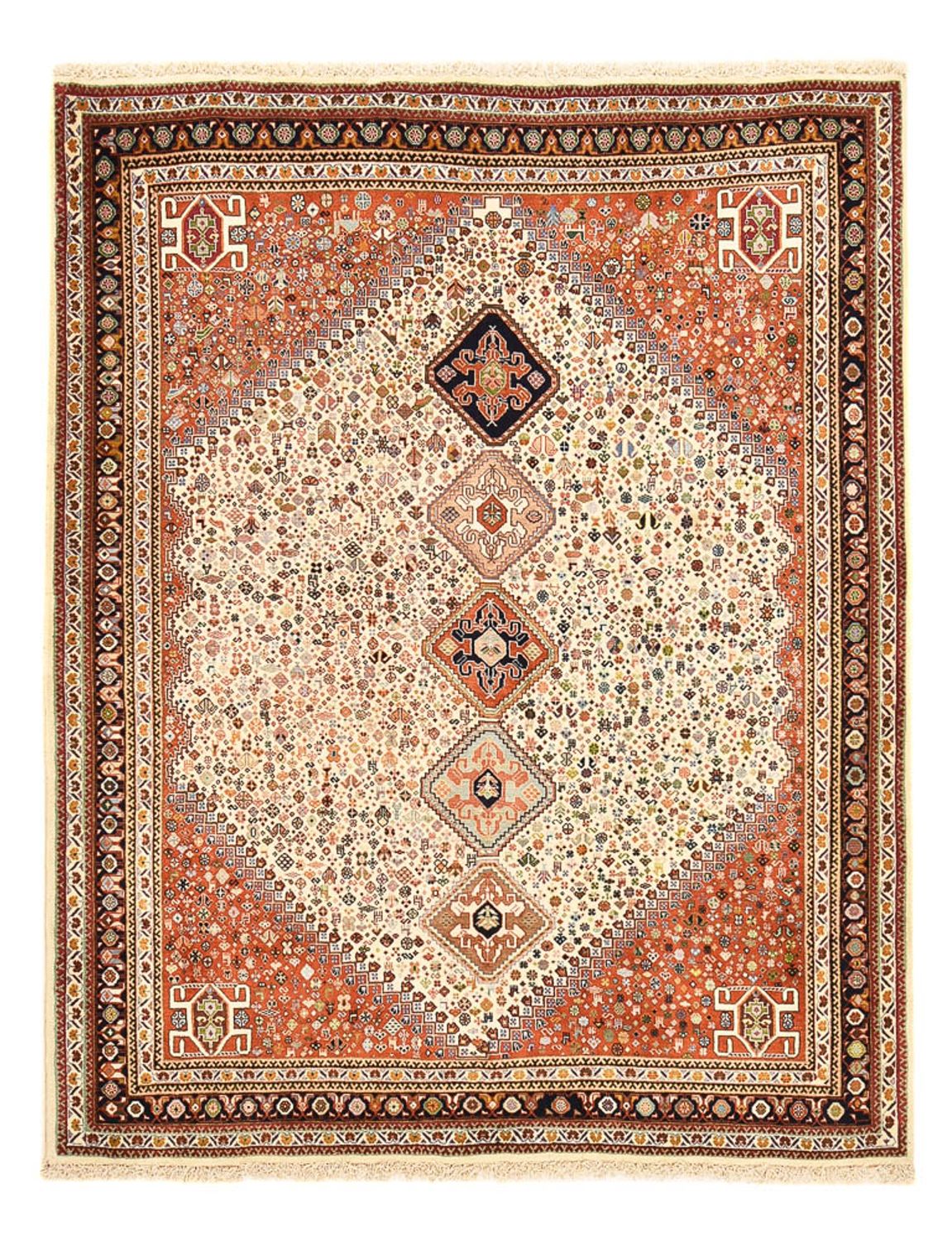 Gabbeh-tæppe - Kashkuli Persisk - 222 x 174 cm - sand