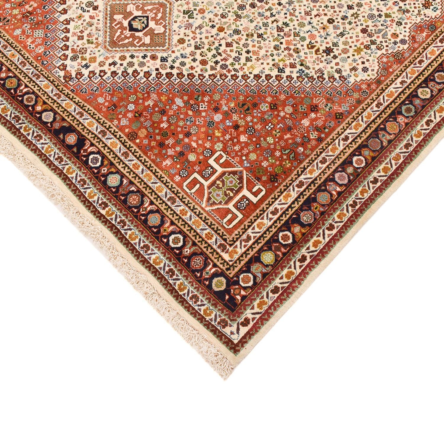 Gabbeh-tæppe - Kashkuli Persisk - 222 x 174 cm - sand